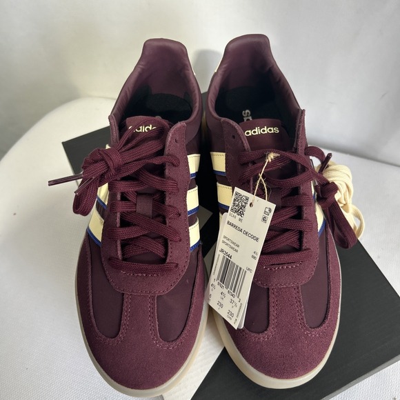 Adidas Barreda Decode Women's Size 6 Athletic Shoes Burgundy Casual Sneakers NEW - Picture 5 of 9